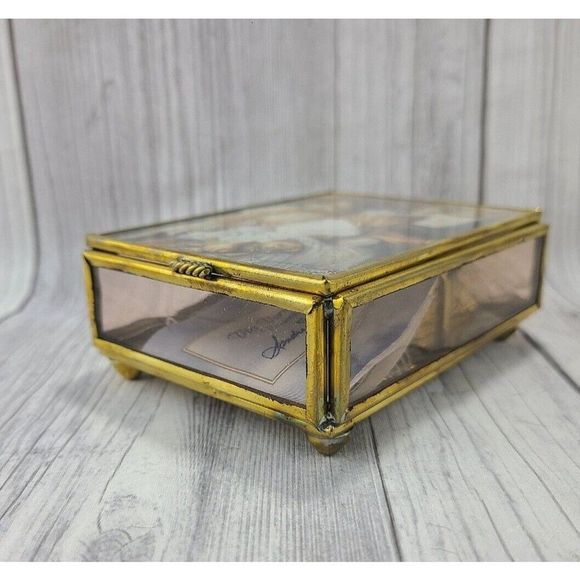 00's Via Vermont By Sandra Kuck #664561 "Two Girls At Piano" Music Trinket Box - Picture 5 of 12